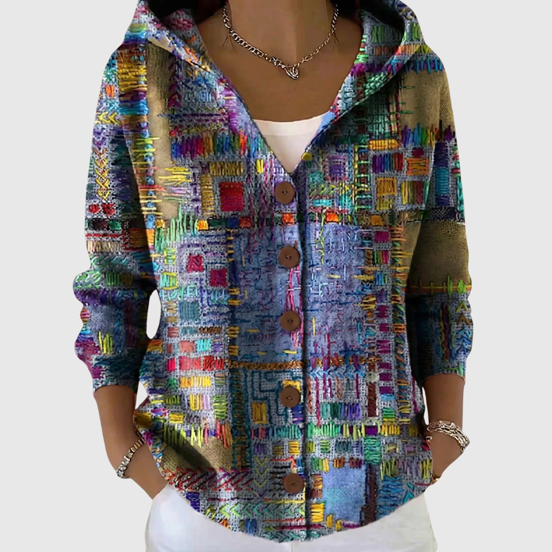 Charlotte | Bequemer Strickcardigan mit Kapuze