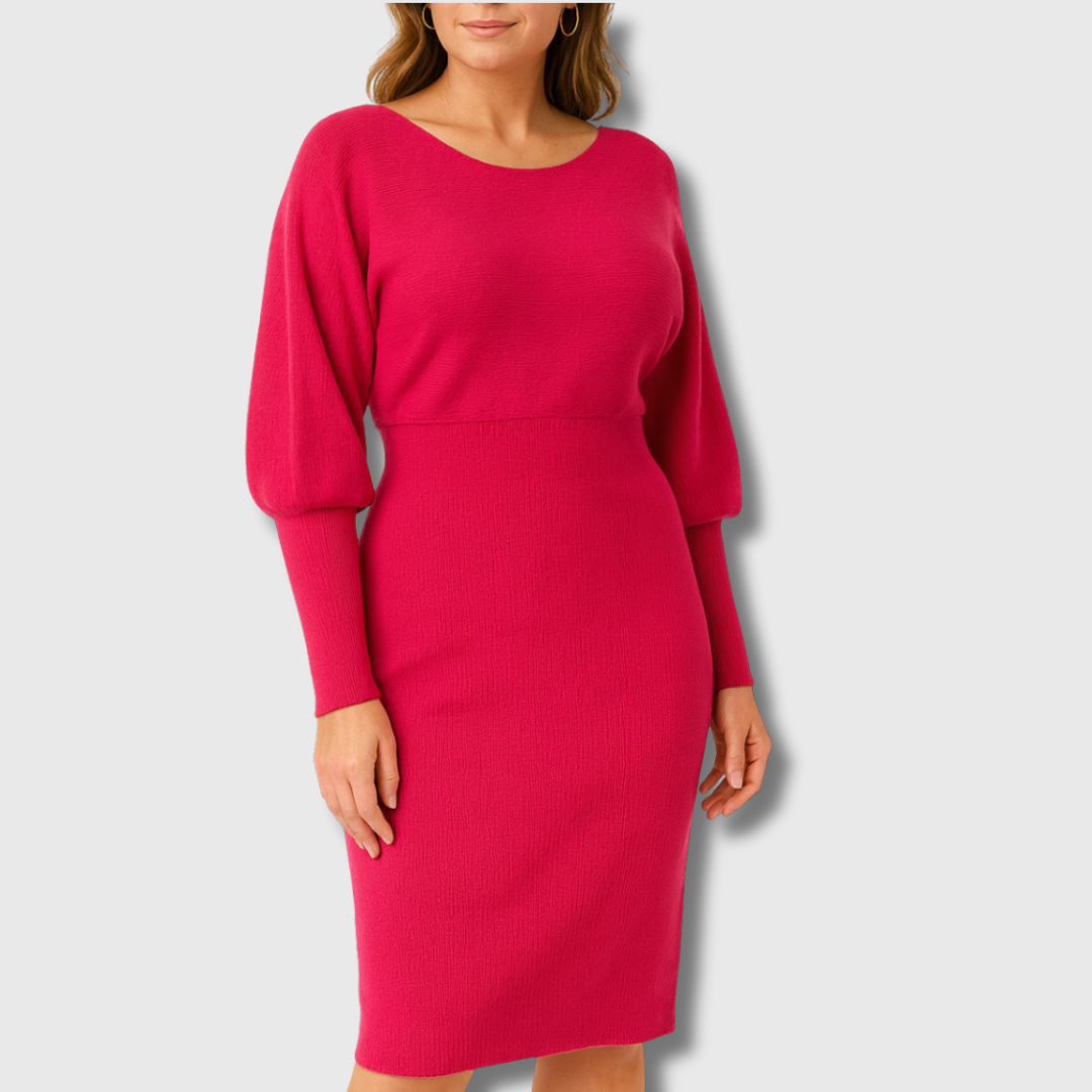 Kreszentia | Elegantes gestricktes Midikleid
