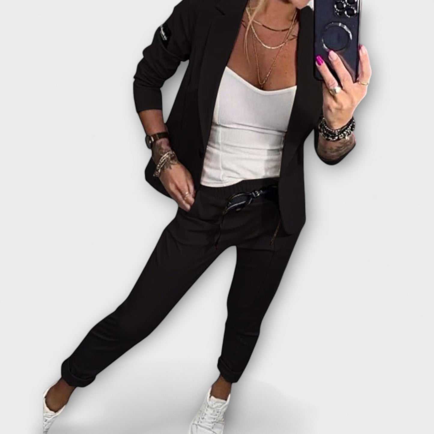 Silja | Elegantes Set aus Oberteil, Jacke und Hose