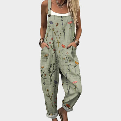 Annigna | Latzhose mit Salbeiblüten