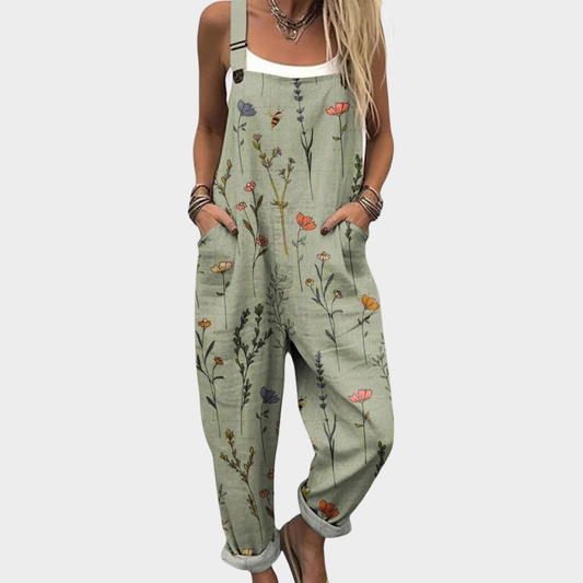 Annigna | Latzhose mit Salbeiblüten