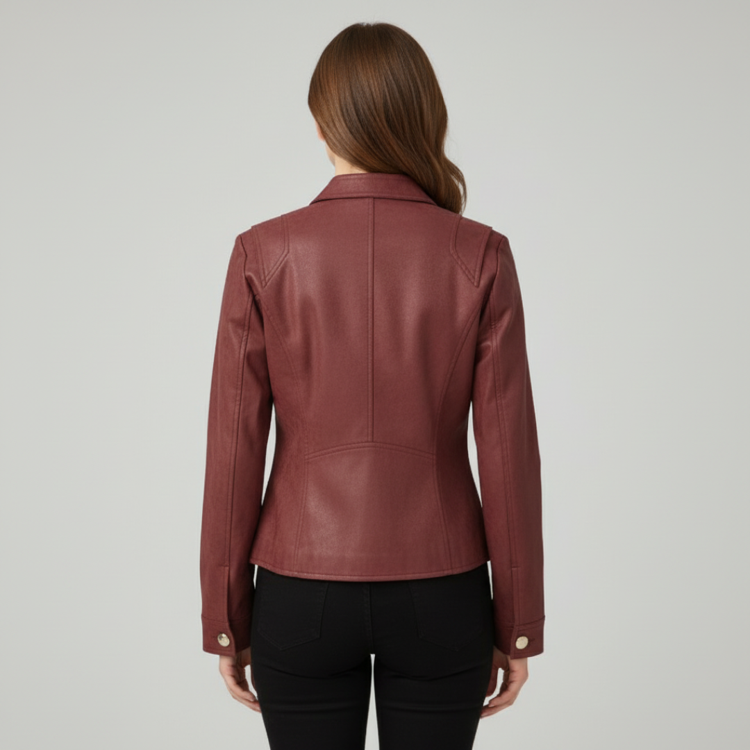 Lorena | Strukturierte Jacke mit Knöpfen