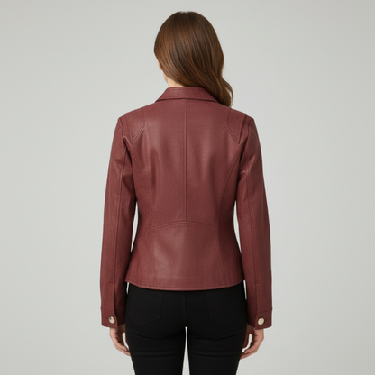 Lorena | Strukturierte Jacke mit Knöpfen