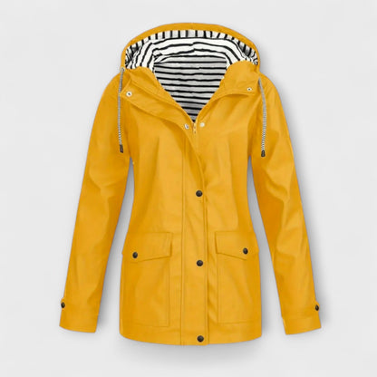 Alessa | Schwarze stylische Regenjacke