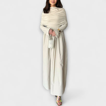 Jessica - Lila entspanntes Plisseekleid