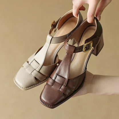 Chiara | Sandalen mit quadratischer Spitze