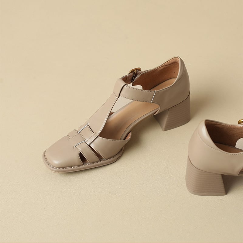 Chiara | Sandalen mit quadratischer Spitze