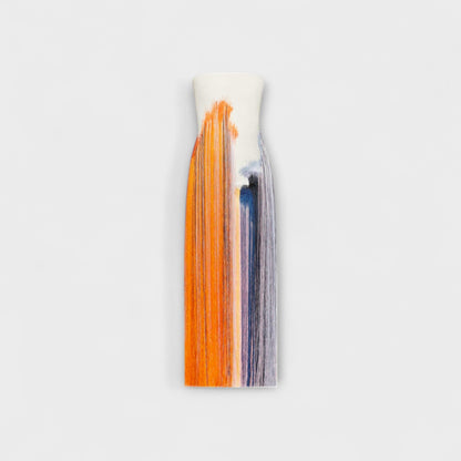 Summer - Schickes Colorblock-Kleid mit Quasten