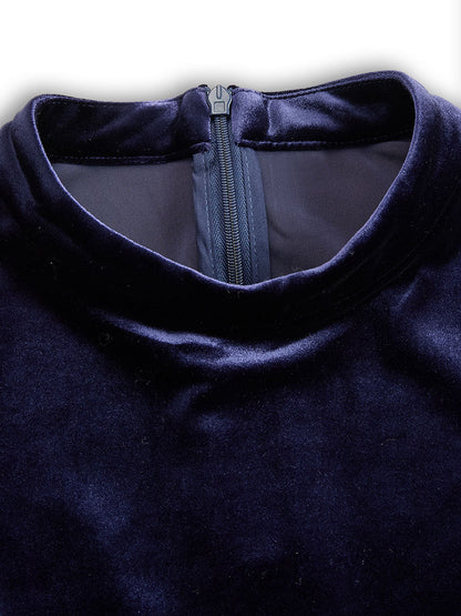 Chantal | Midikleid mit langen Ärmeln Marineblau