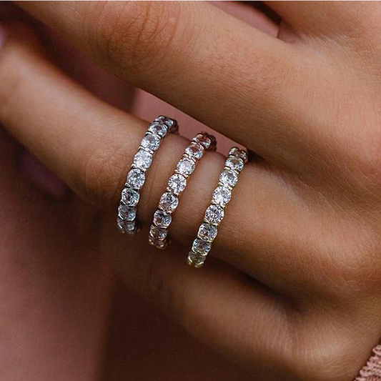 Liselotte | Diamantring mit Doppelband
