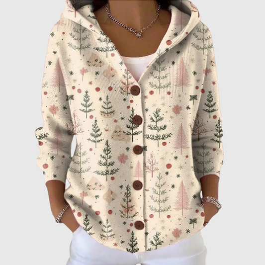 Luise | Bequemer Strickcardigan mit Kapuze