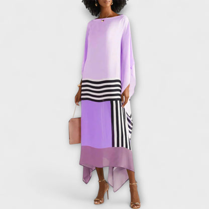 Elenora - Lockerer Kaftan mit geometrischem Muster