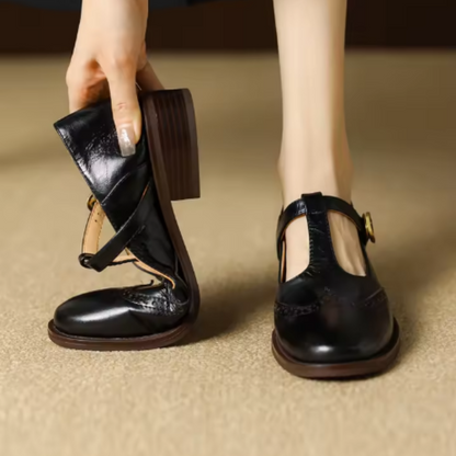 Aline | Mary-Jane-Schuhe mit T-Steg