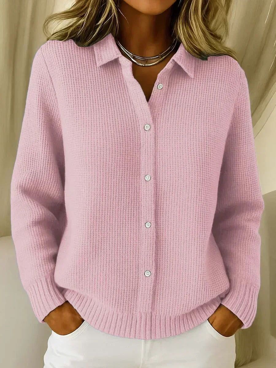 Katrina | Strukturierte Strickjacke mit Knöpfen