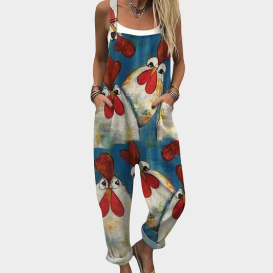Konstanze | Mohnblumen-Print Boho lebendig