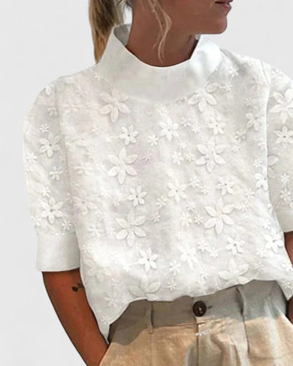 Katarina | Elegante Bluse mit Stehkragen