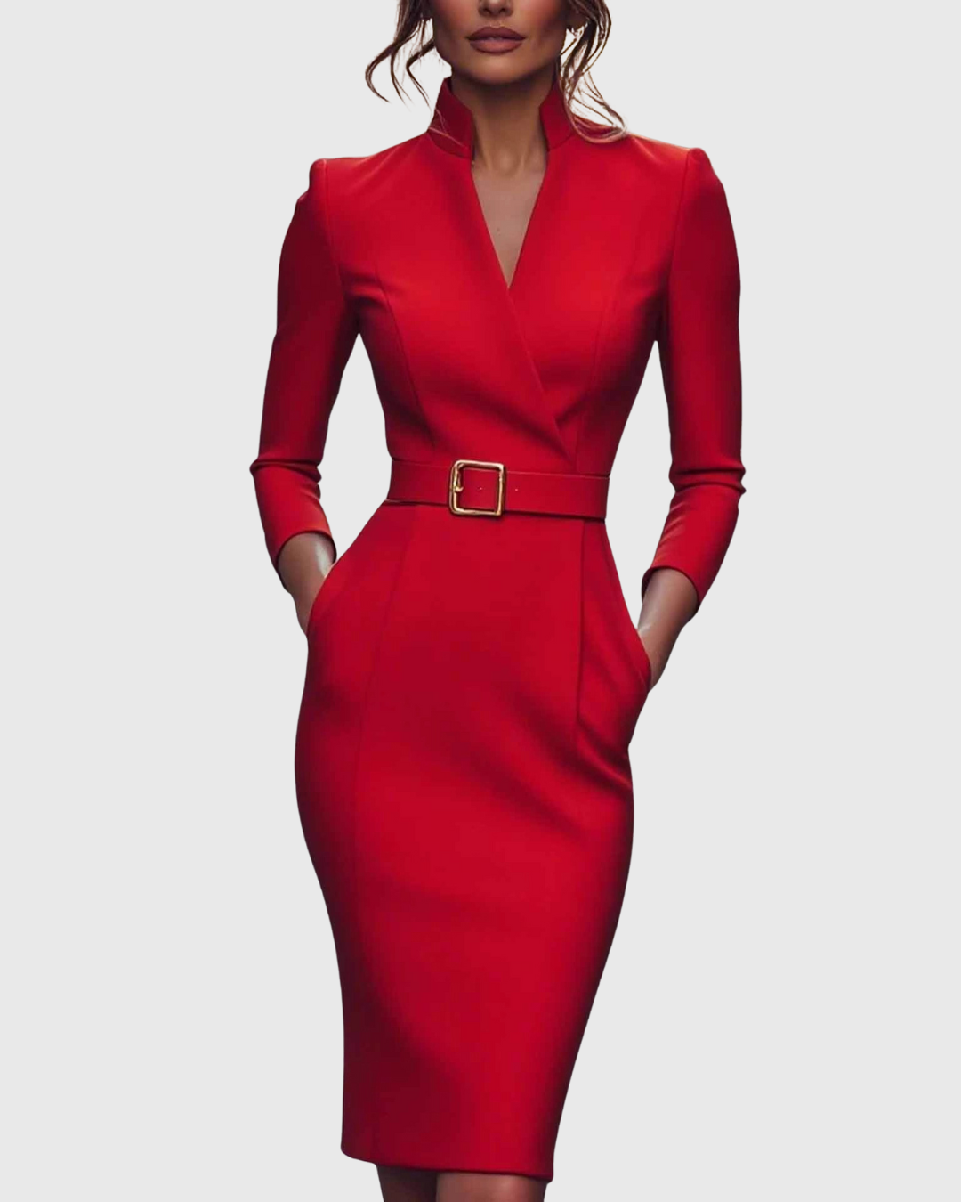 Claudia | Das Power-Maxikleid mit Gürtel