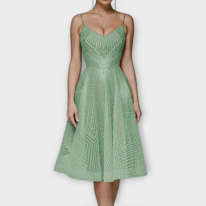 Elli - Damen Luxuskleid mit Stickereien