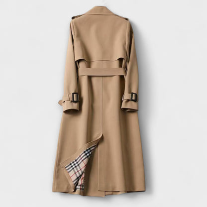 Jualita - Beiger klassischer Damen-Trenchcoat
