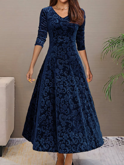Cécile | Elegantes Samtkleid für die Feiertage
