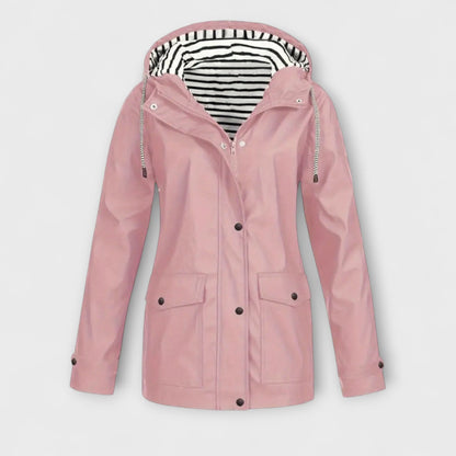 Alessa | Schwarze stylische Regenjacke