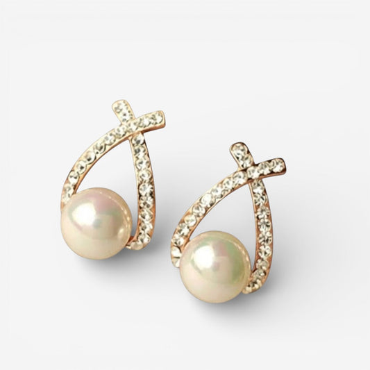 Blanca | Ohrringe mit Perlen und Pailletten