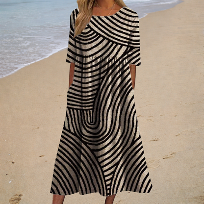 Gret | Schickes und bequemes langes fliessendes Kleid