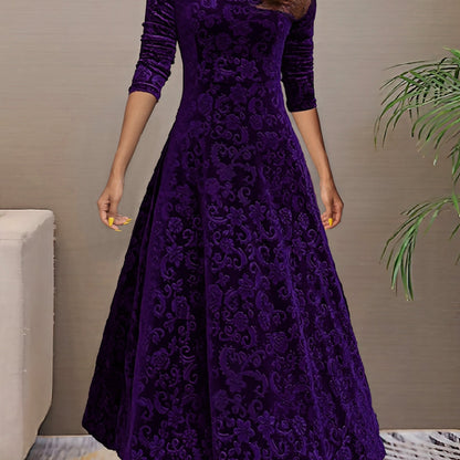 Cécile | Elegantes Samtkleid für die Feiertage