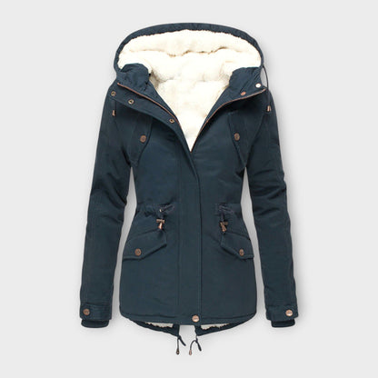 Mori - Schwarze Winterjacke mit Kapuze