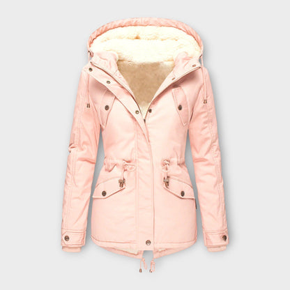 Mori - Schwarze Winterjacke mit Kapuze