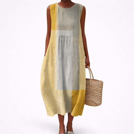 Berta | Bequemes ärmelloses Sommerkleid