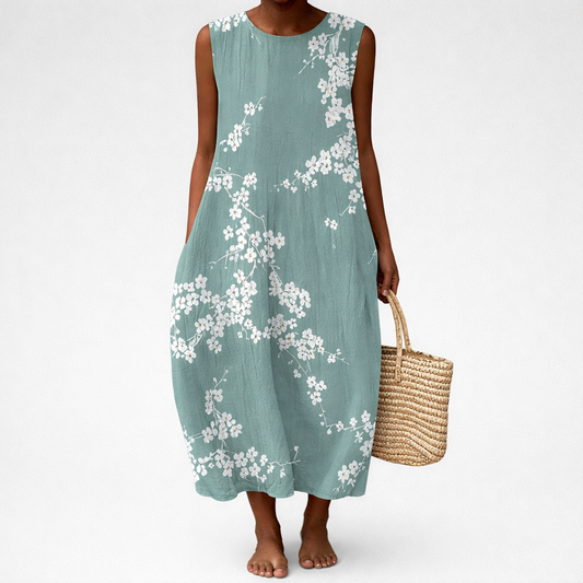 Monika | Bequemes ärmelloses Sommerkleid