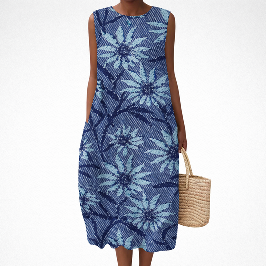Jolanda | Bequemes ärmelloses Sommerkleid
