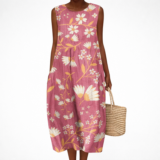 Damaris | Bequemes ärmelloses Sommerkleid