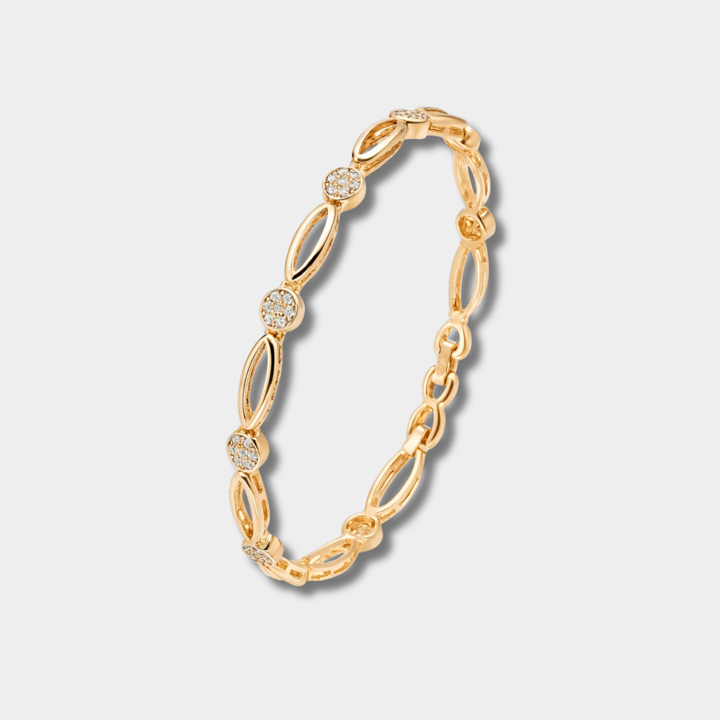 Leana | Elegantes Goldarmband mit Zirkonia