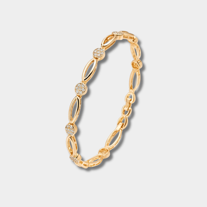 Leana | Elegantes Goldarmband mit Zirkonia