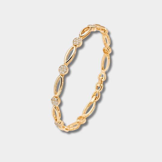Leana | Elegantes Goldarmband mit Zirkonia