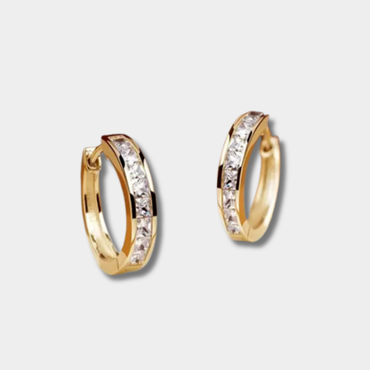 Fides | Elegante Ohrringe aus Gold und Kristall