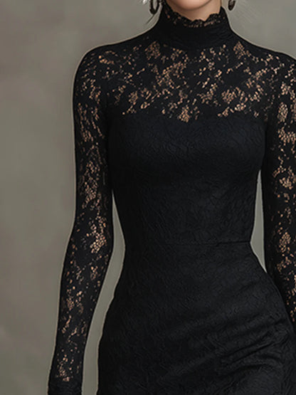 Caroline | Elegantes Spitzen-Maxikleid mit Fischschwanz