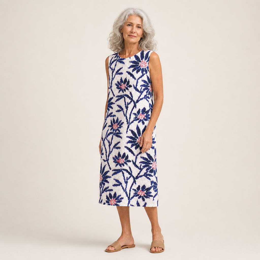 Jasmin | Bequemes ärmelloses Sommerkleid