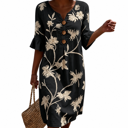 Bérénice | Lässiges Kleid mit Blumenmuster