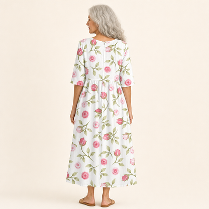 Gret | Schickes und bequemes langes fliessendes Kleid