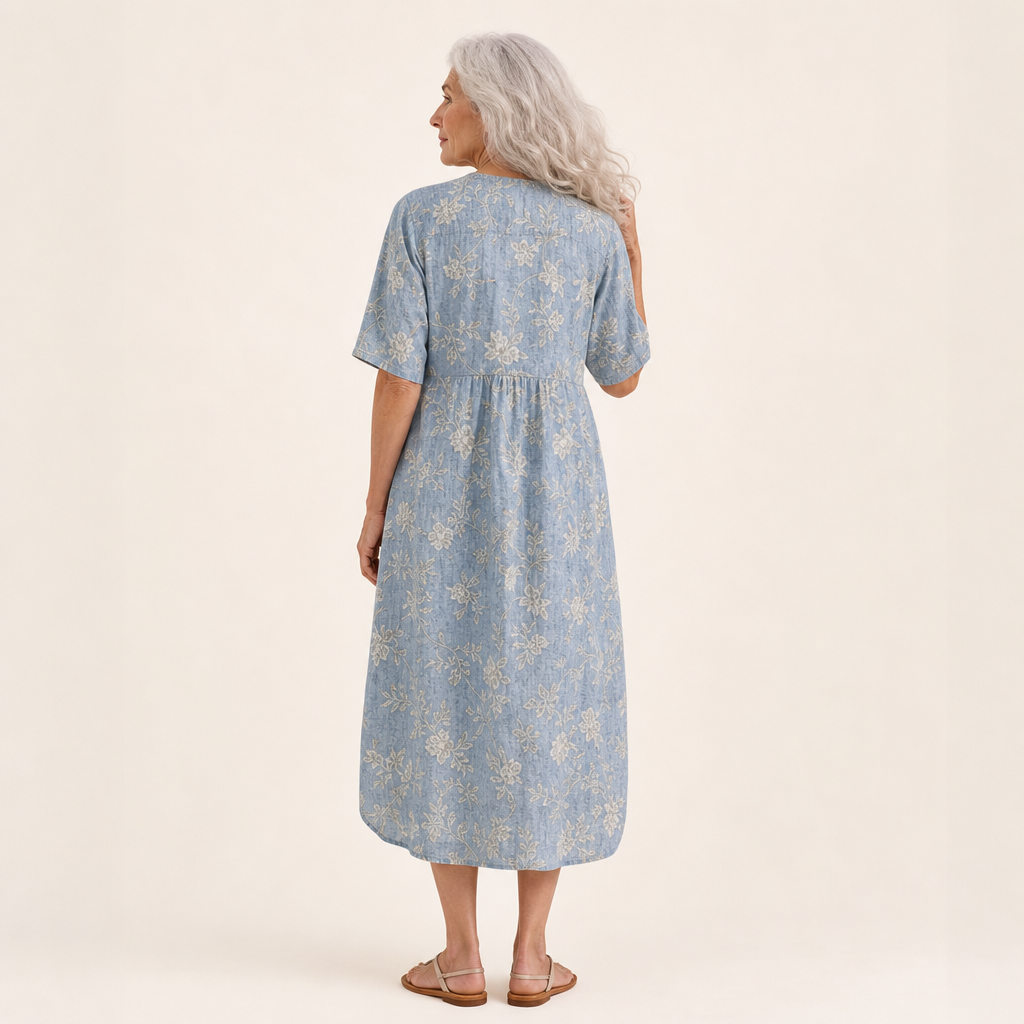 Astrid | Schmeichelndes bedrucktes Sommerkleid