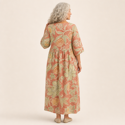 Beatrix | Schickes und bequemes langes fliessendes Kleid
