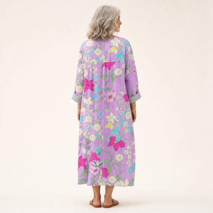 Yvonne | Schmeichelndes bedrucktes Sommerkleid
