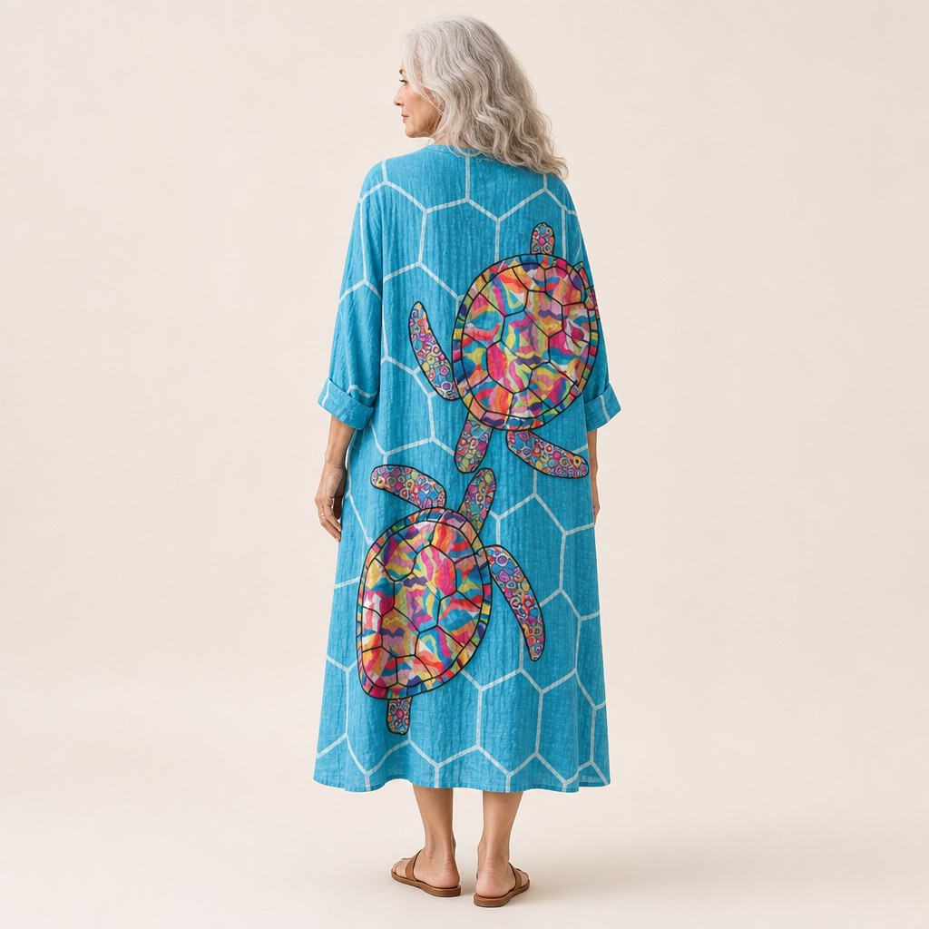 Ursula | Schmeichelndes bedrucktes Sommerkleid