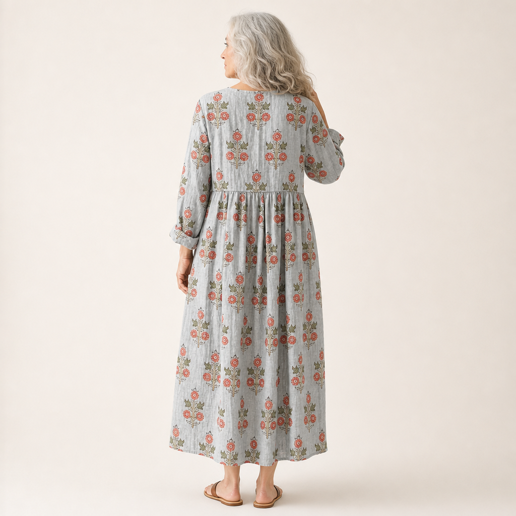 Rebekka | Schmeichelndes bedrucktes Sommerkleid