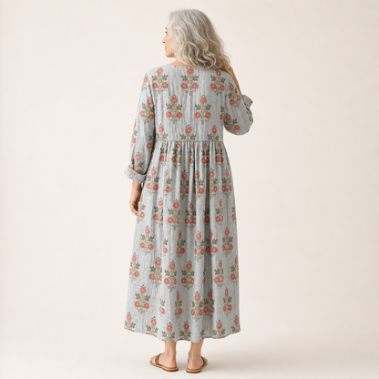 Rebekka | Schmeichelndes bedrucktes Sommerkleid