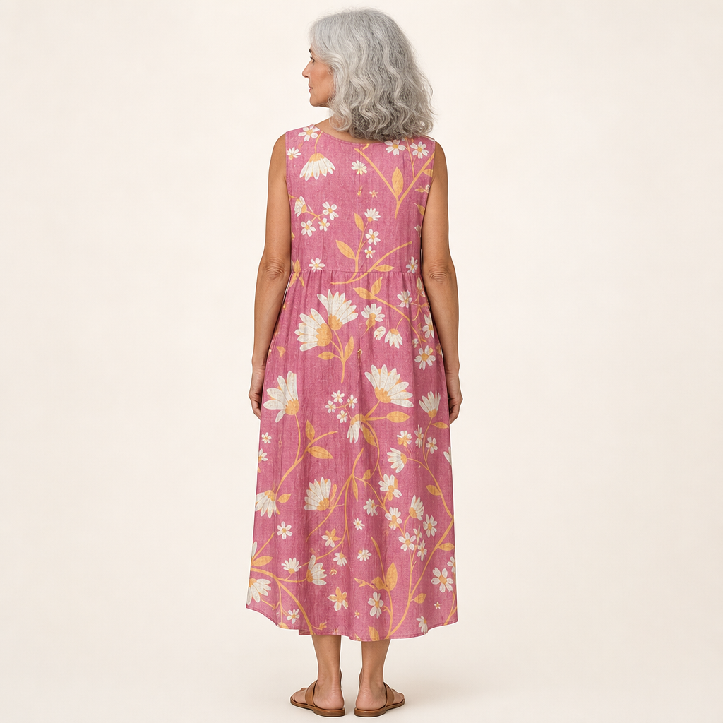 Damaris | Bequemes ärmelloses Sommerkleid