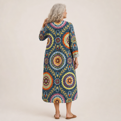 Priska | Schmeichelndes bedrucktes Sommerkleid